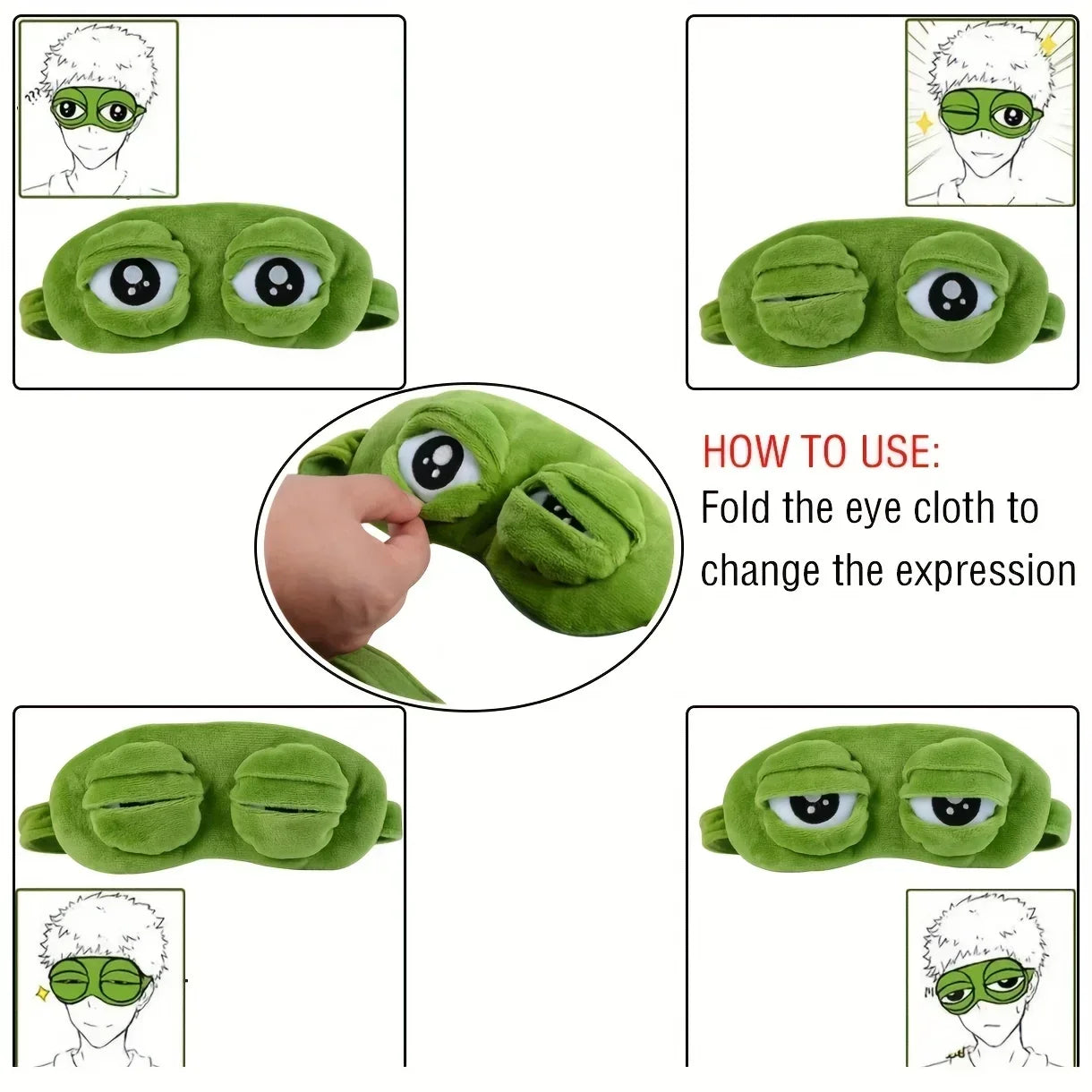 FROGCLOUD – Blødt sovemaske til afslappende rejse-lure