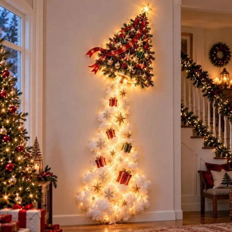 RAILNOELIX – Christmas Train LED Wall Light for Festive Holiday Cheer