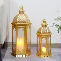 MORAVIEL – Moroccan Candle Lantern Set for Warm Ambient Glow