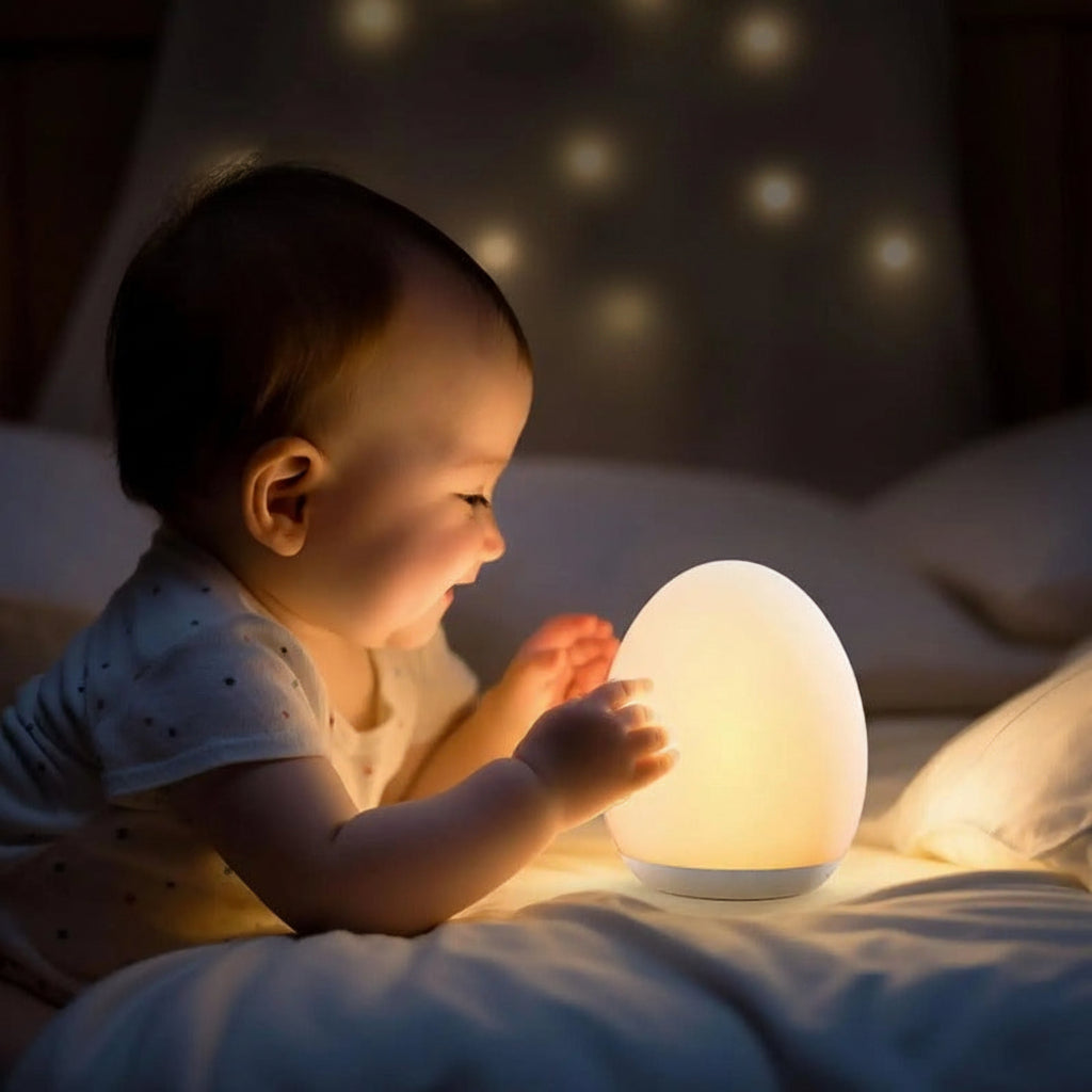 PRISMNEST – Wiederaufladbare Nachtlampe mit mehrfarbigem Leuchten