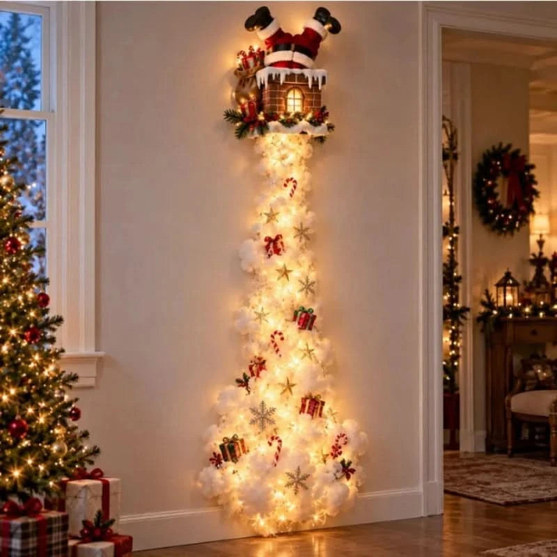 RAILNOELIX – Christmas Train LED Wall Light for Festive Holiday Cheer