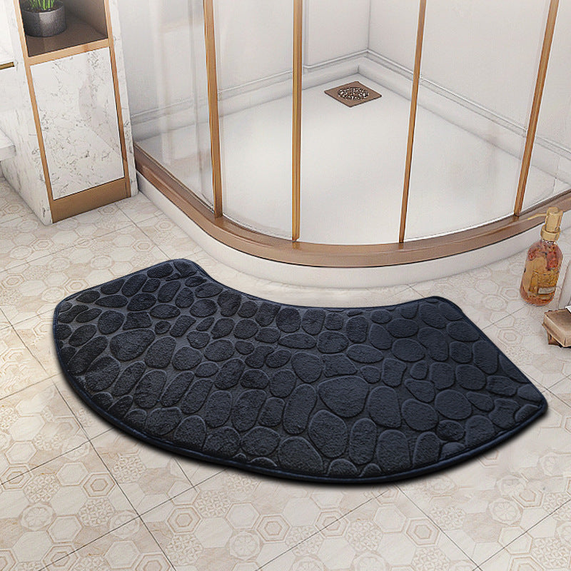VELVOSTONE – 3D Non-Slip Velvet Bath Mat Quick-Dry Design