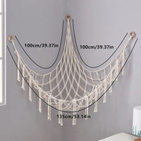 MACRANEST – Hand-Woven Toy Net for Cozy Room Decor