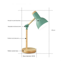 TURNGLOW – Verstellbare Holz-Tischlampe mit sanftem Augenschutz