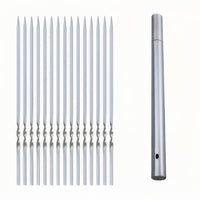 SKEWERTUBE - Stainless Steel BBQ Skewers with Storage Tube for Perfect Grilling 0
