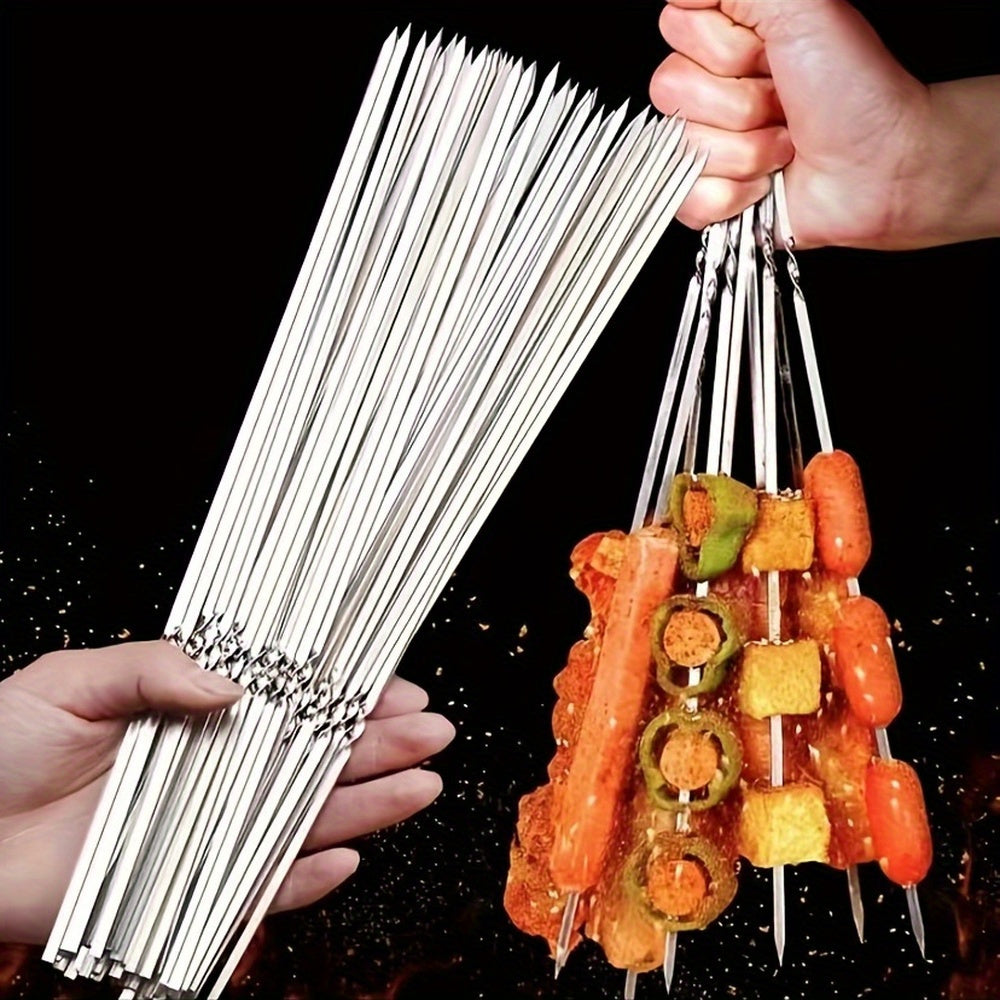 SKEWERTUBE - Stainless Steel BBQ Skewers with Storage Tube for Perfect Grilling 4