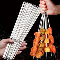 SKEWERTUBE - Stainless Steel BBQ Skewers with Storage Tube for Perfect Grilling 4