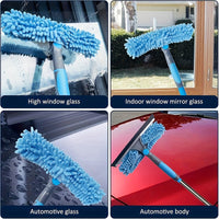 SKYSHINE - 2-in-1 High Window Cleaning Kit with Extendable Pole & Squeegee 3