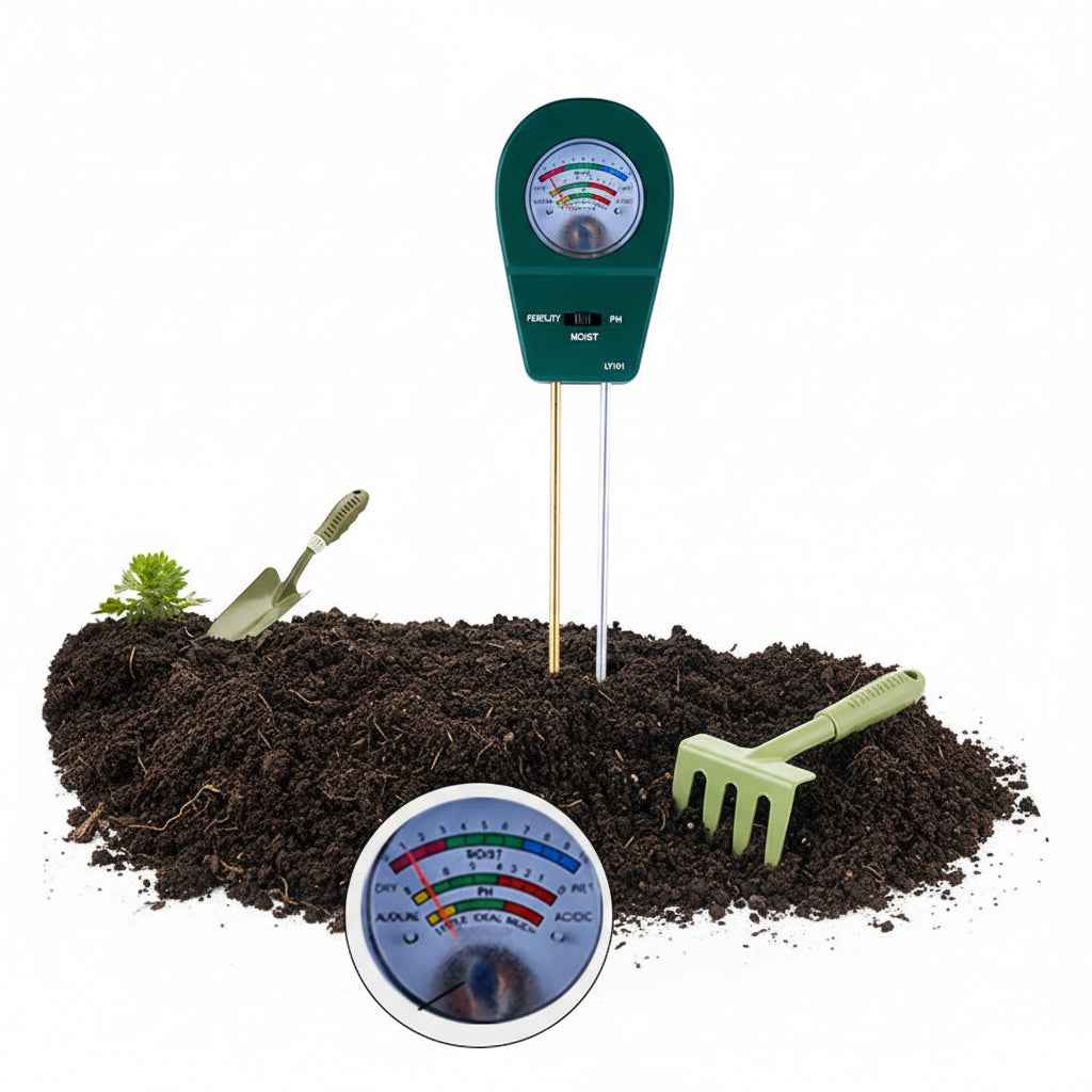 SOILTRIO - 3-in-1 Soil Moisture, Fertility & pH Tester for Healthy Plants 0