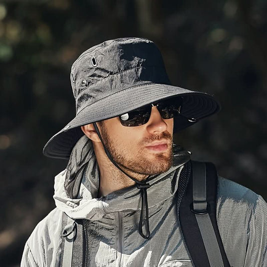 SOLGUARD - Breathable wide brim sun hat with UV protection designed for outdoor comfort, travel, and all-day sun safety 0