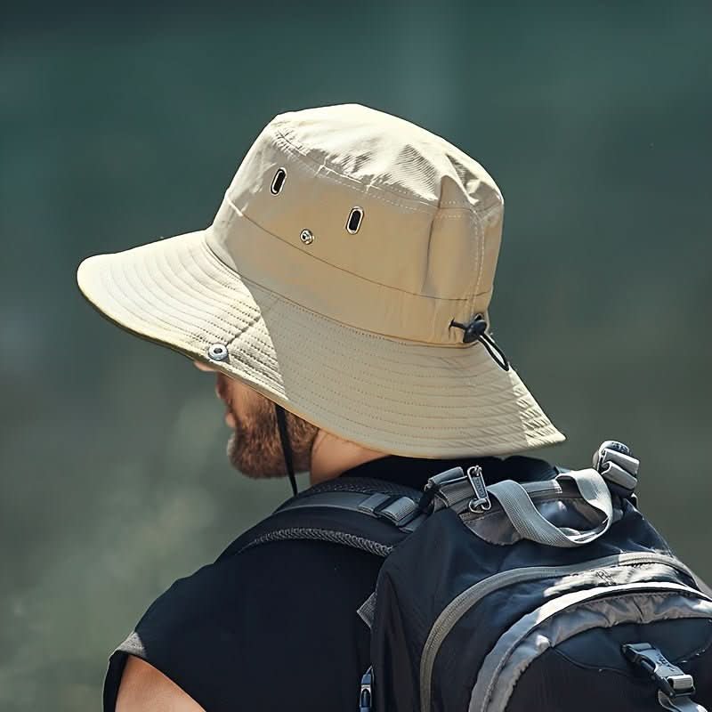 SOLGUARD - Breathable wide brim sun hat with UV protection designed for outdoor comfort, travel, and all-day sun safety 4