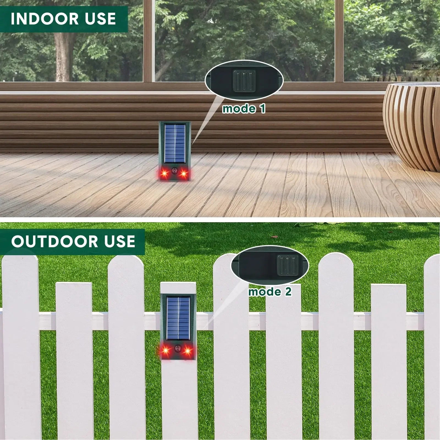 SONICGUARD - Solar Ultrasonic Motion-Detect Bird Repellent 3