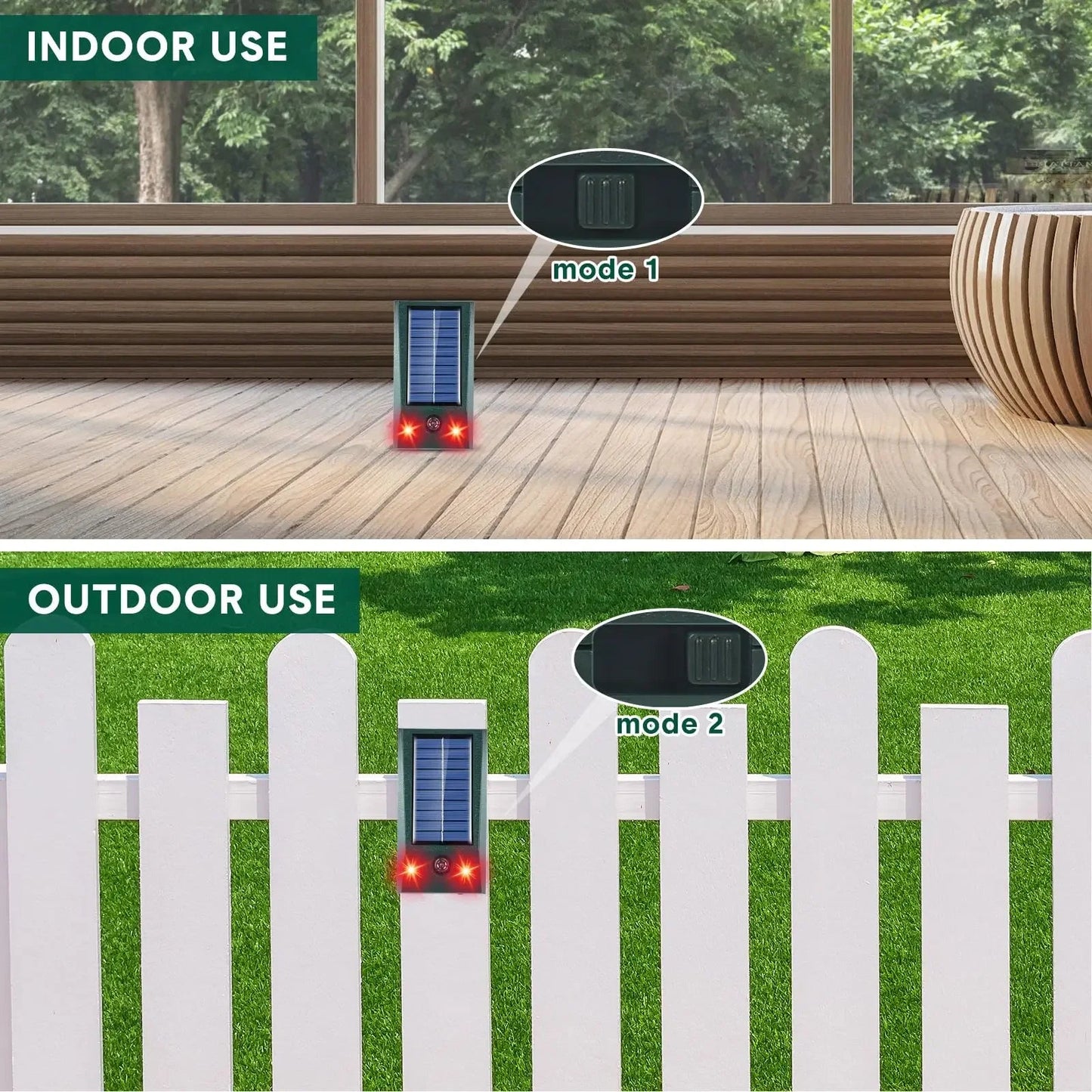 SONICGUARD - Solar Ultrasonic Motion-Detect Bird Repellent 3