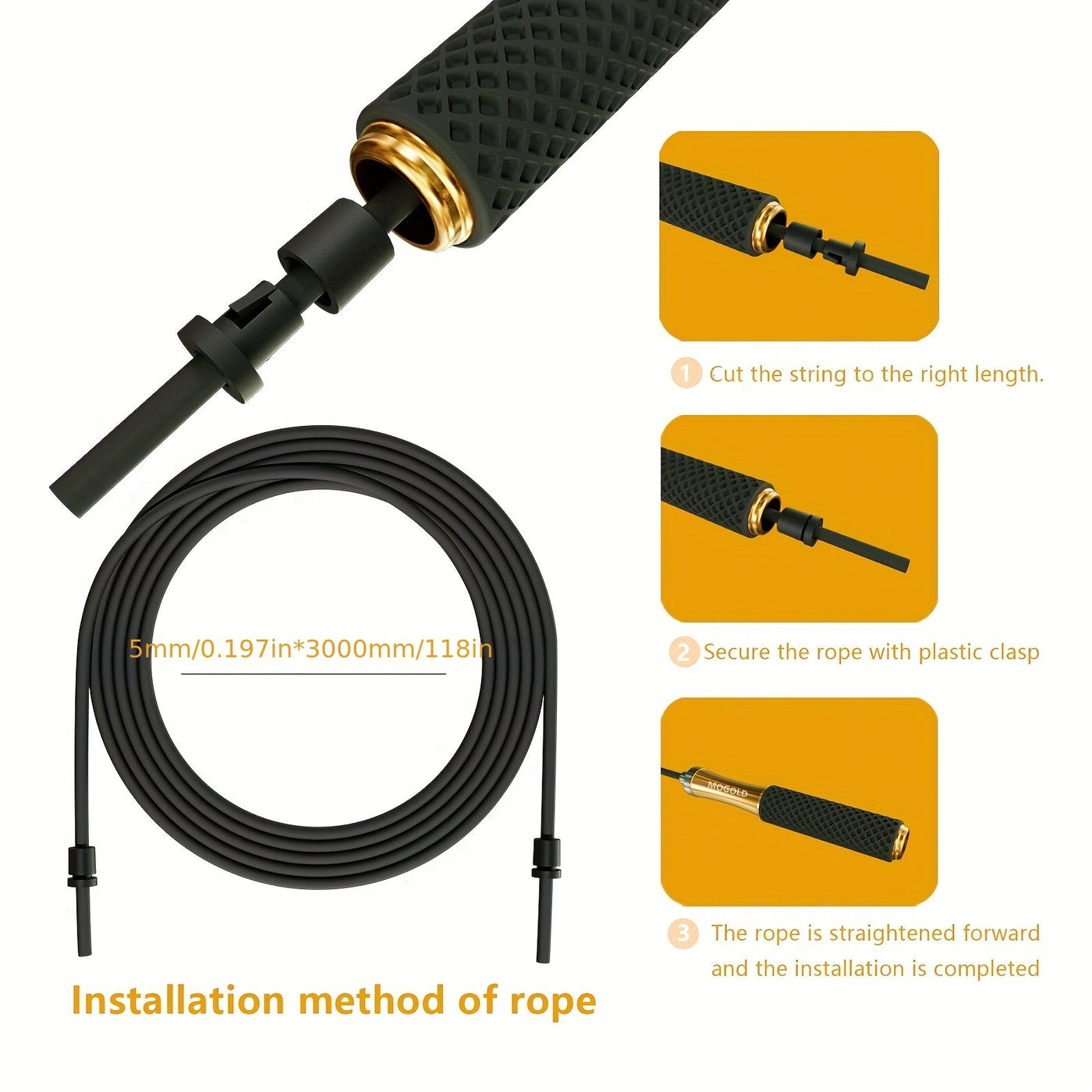 SPEEDLOCK ROPE – Adjustable Weighted Jump Rope for Speed Training 3