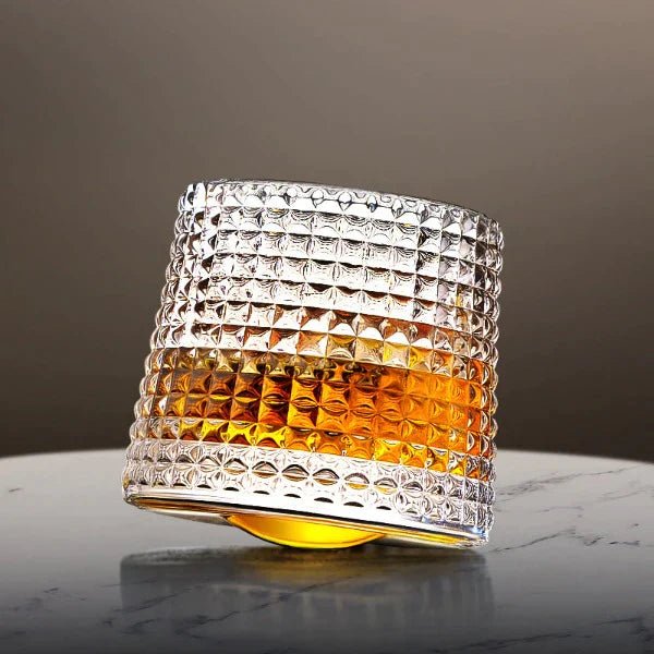 SPINSPIRIT - Rotating Crystal Whiskey Glass Set for Enhanced Flavor 0