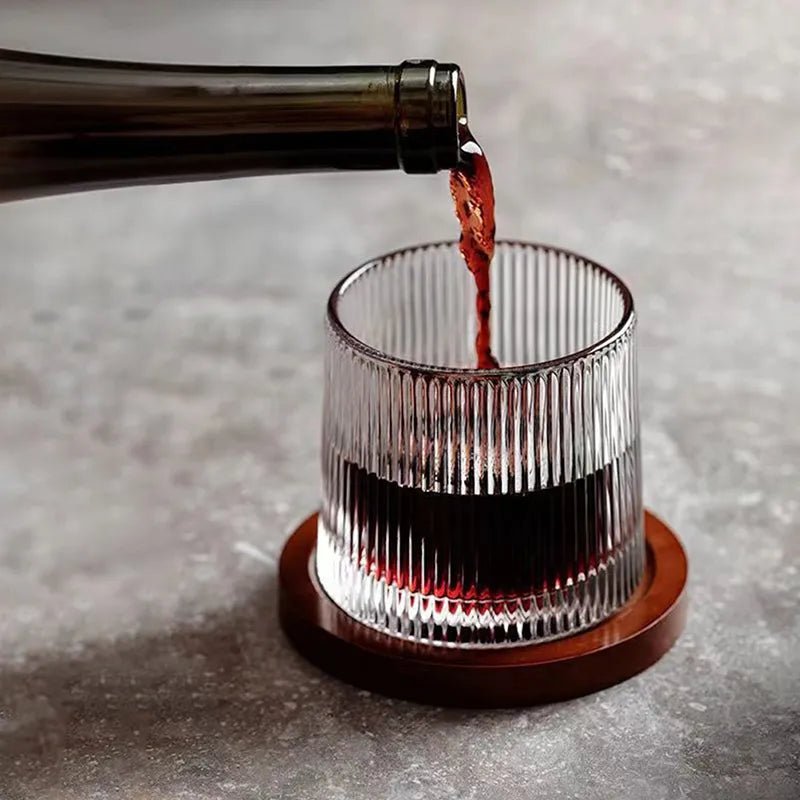 SPINSPIRIT - Rotating Crystal Whiskey Glass Set for Enhanced Flavor 3