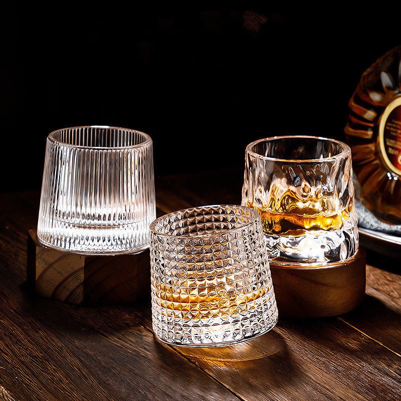 SPINSPIRIT - Rotating Crystal Whiskey Glass Set for Enhanced Flavor 5