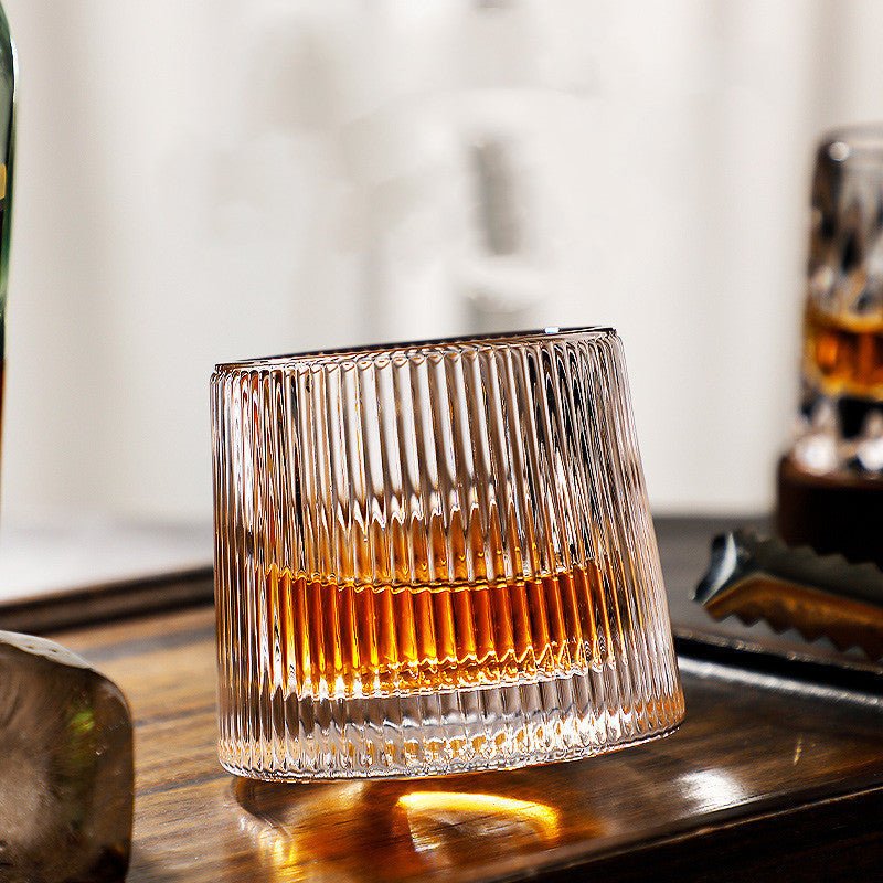 SPINSPIRIT - Rotating Crystal Whiskey Glass Set for Enhanced Flavor 7