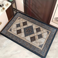 STYLEHAVEN - Machine Washable Geometric Border Entryway Mat for High-Traffic Areas 2