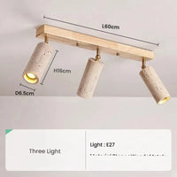 STONEWOOD – Travertine 3-Light Wabi Sabi LED Ceiling Spotlight
