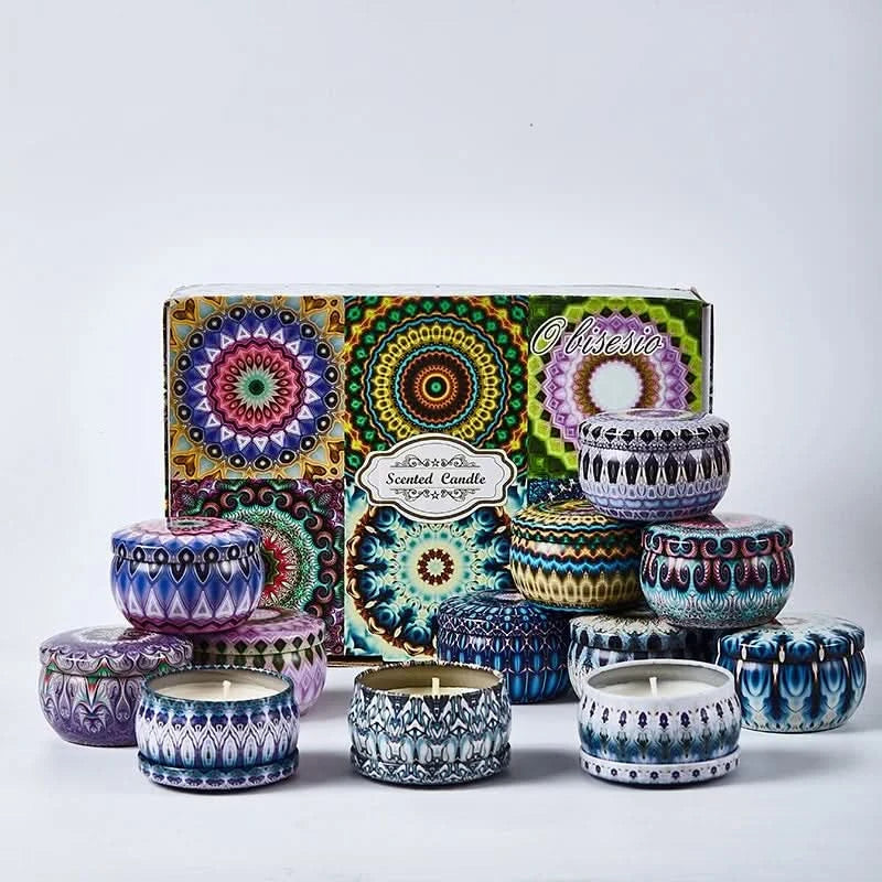 AROMAVESSA – Scented Candle Set for Relaxing Home Ambience