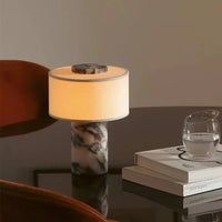 LIVARO - Natural Marble Touch Dimmable Table Lamp