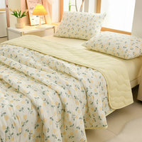 FLORABREEZE – Floral Summer Blanket Soft Breathable Comfort