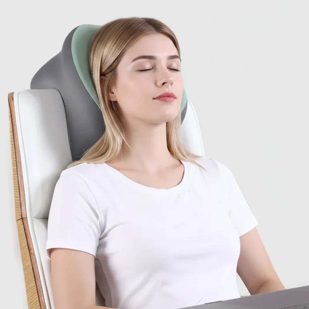 MEMOFLEX – Memory Foam Travel Pillow Ergonomic Neck Comfort