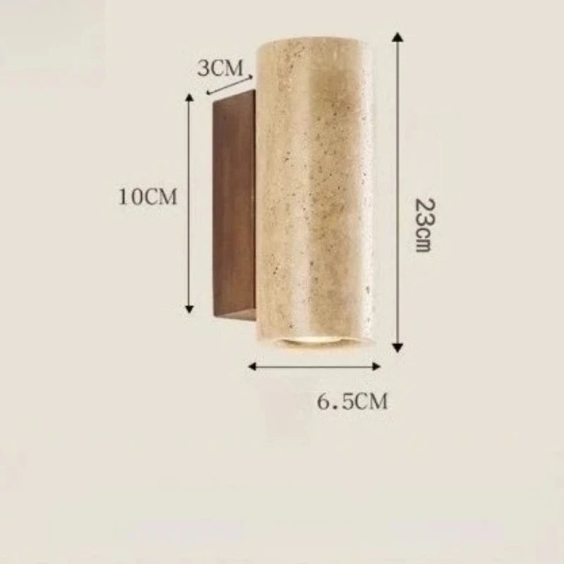 Nordic Travertine Wabi Sabi Wall Lamp