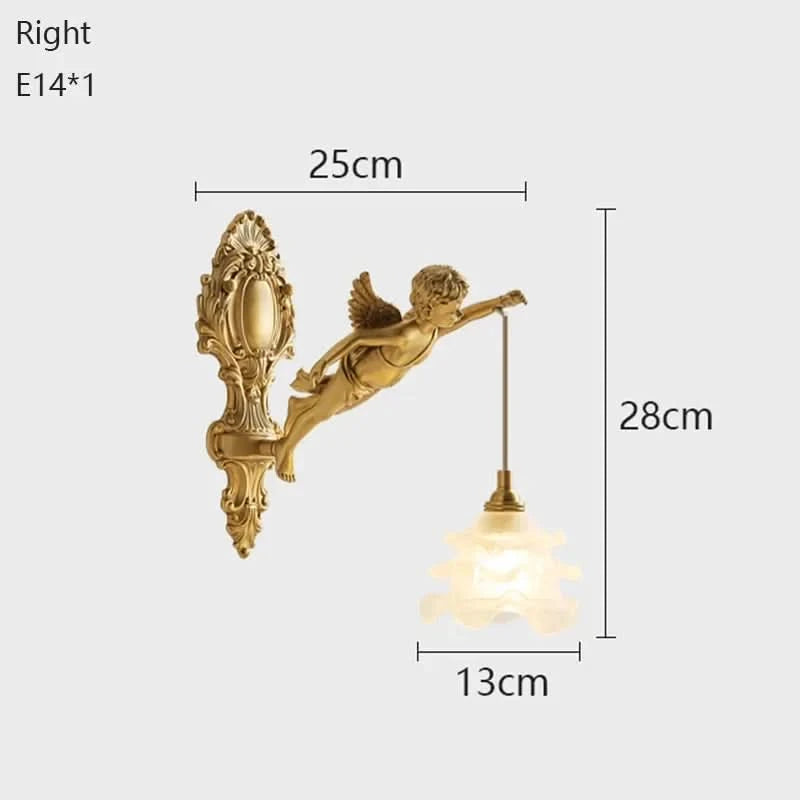 CHERULORIA – Decorative Angel Wall Light for Elegant Home Interiors