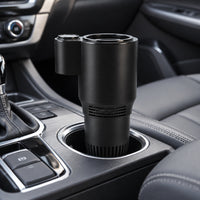 SIPZONE – Heated & Cooled Car Cup Holder for Convenient Drink Storage