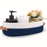 OVANEST – Oval Woven Storage Basket for Bathroom Organization