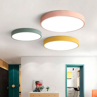Scandinavian Wooden LED Ceiling Light - Modern Flush Mount Fixture for Home 2