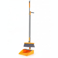 CLEANSWEEP PRO - Rotatable Broom and Dustpan Set with Comb Teeth for Easy Cleaning
