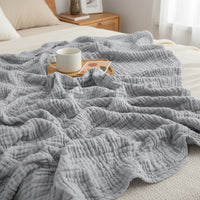 CLOUDNEST - 6-Layer Cotton Gauze Blanket for All-Season Softness and Comfort