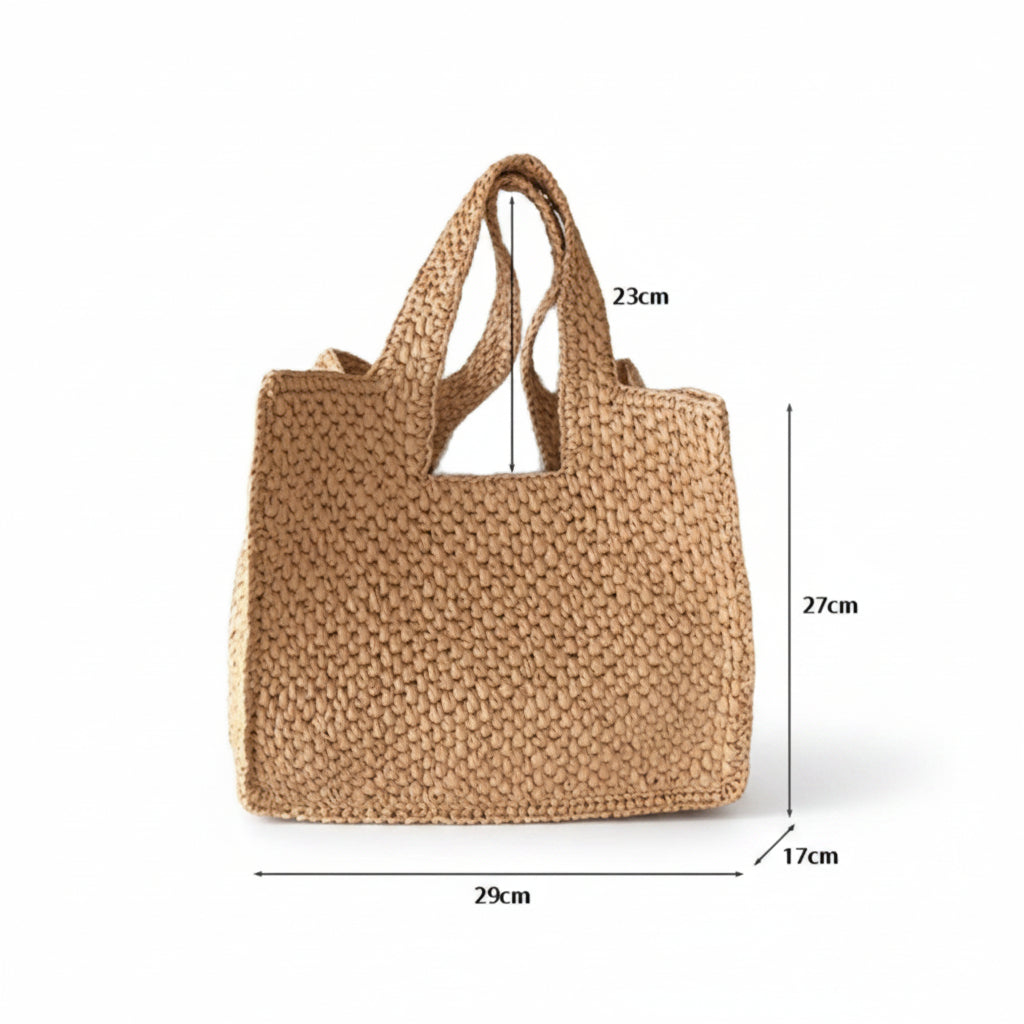COASTWEAVE – Håndlavet raffia strandtaske