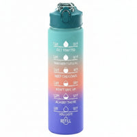 HYDRAGRAD – Farbverlauf Trinkflasche mit Trinkhalm