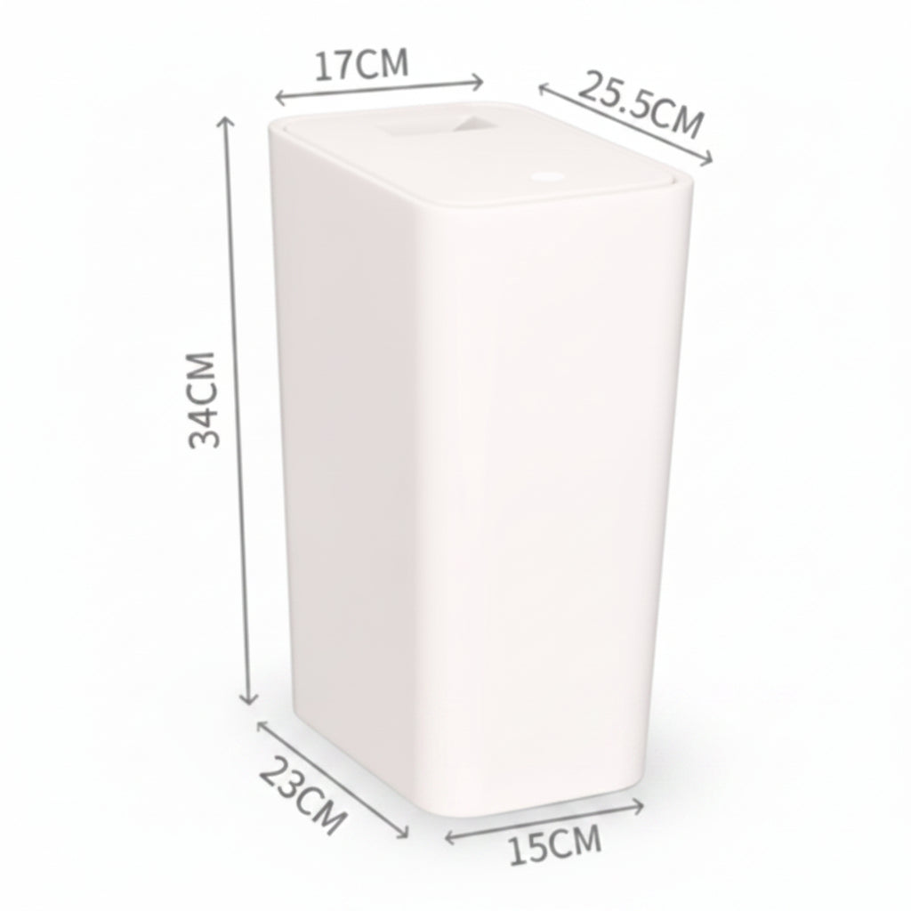 PRESSLUX – Slim Press Top Trash Can 12L