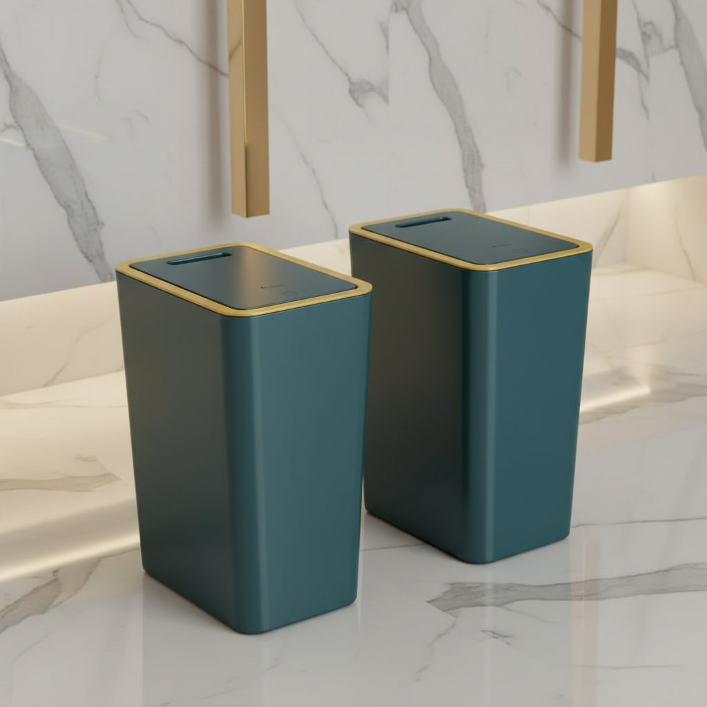 PRESSLUX – Slim Press Top Trash Can 12L