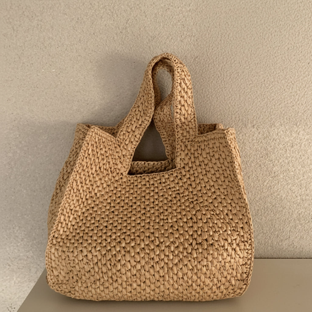 COASTWEAVE – Håndlavet raffia strandtaske