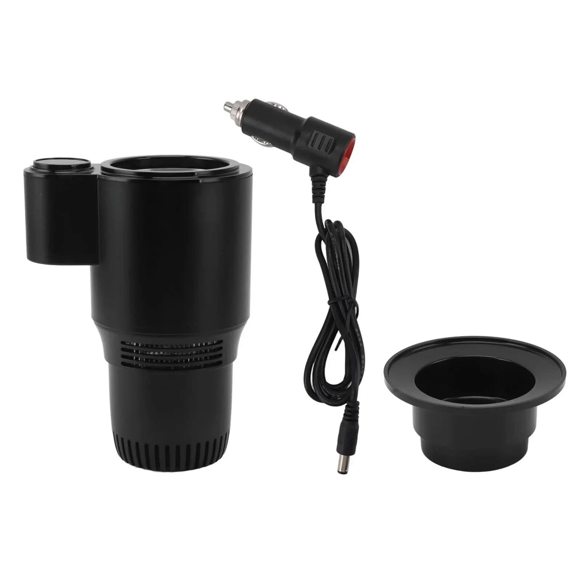 SIPZONE – Heated & Cooled Car Cup Holder for Convenient Drink Storage
