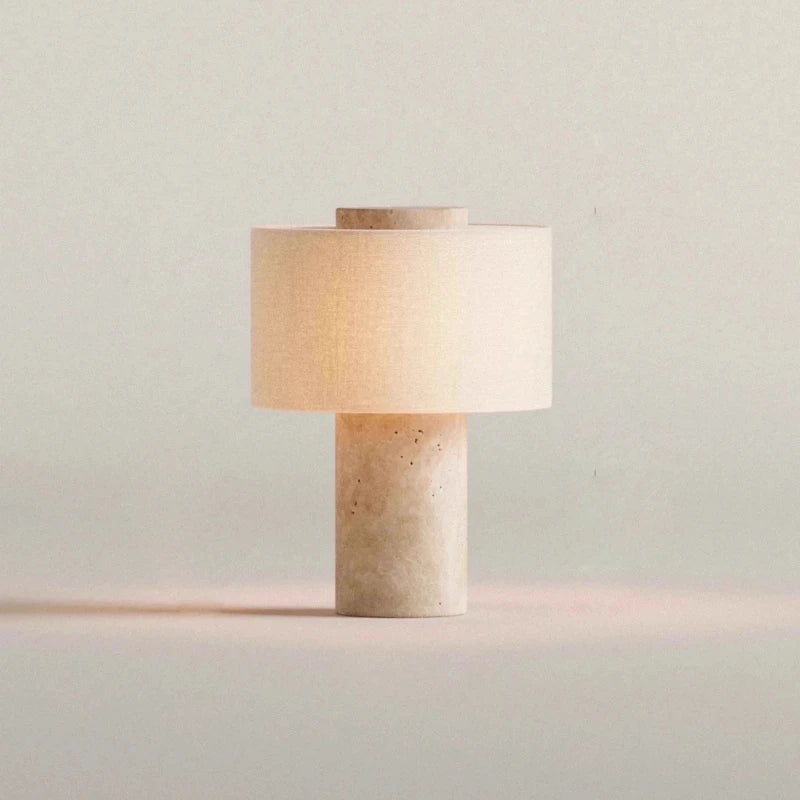 LIVARO - Natural Marble Touch Dimmable Table Lamp
