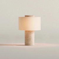 LIVARO - Natural Marble Touch Dimmable Table Lamp