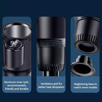 SIPZONE – Heated & Cooled Car Cup Holder for Convenient Drink Storage