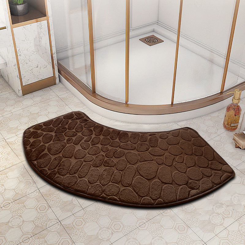 VELVOSTONE – 3D Non-Slip Velvet Bath Mat Quick-Dry Design