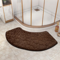 VELVOSTONE – 3D Non-Slip Velvet Bath Mat Quick-Dry Design