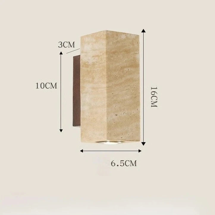 Nordic Travertine Wabi Sabi Wall Lamp