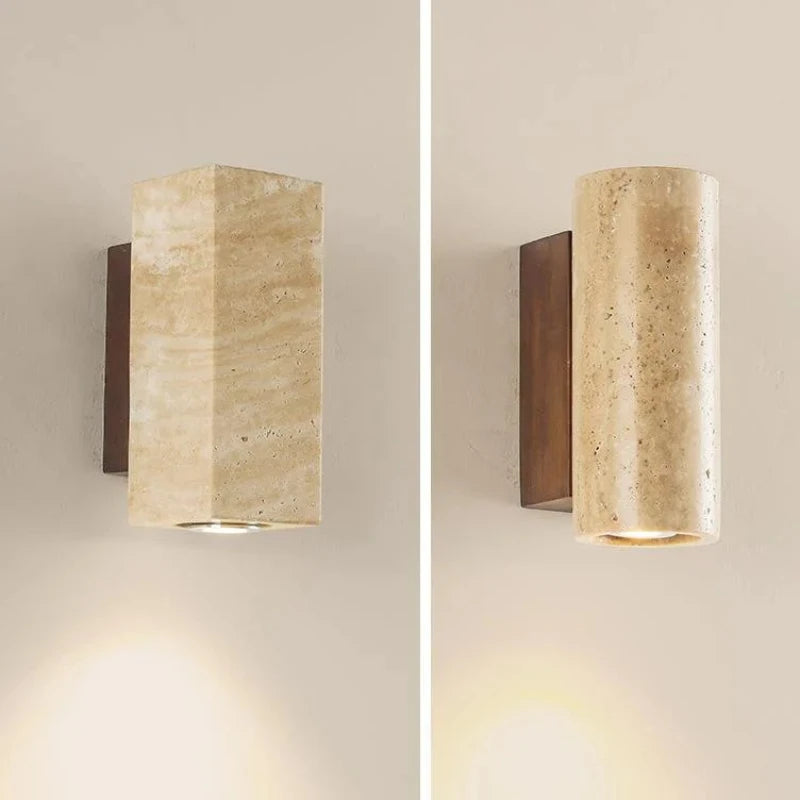Nordic Travertine Wabi Sabi Wall Lamp