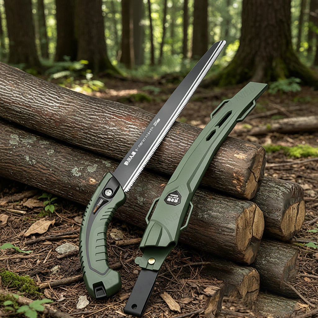 FOLDRAX – Multifunctional Folding Hand Saw for Woodworking & Garden Use