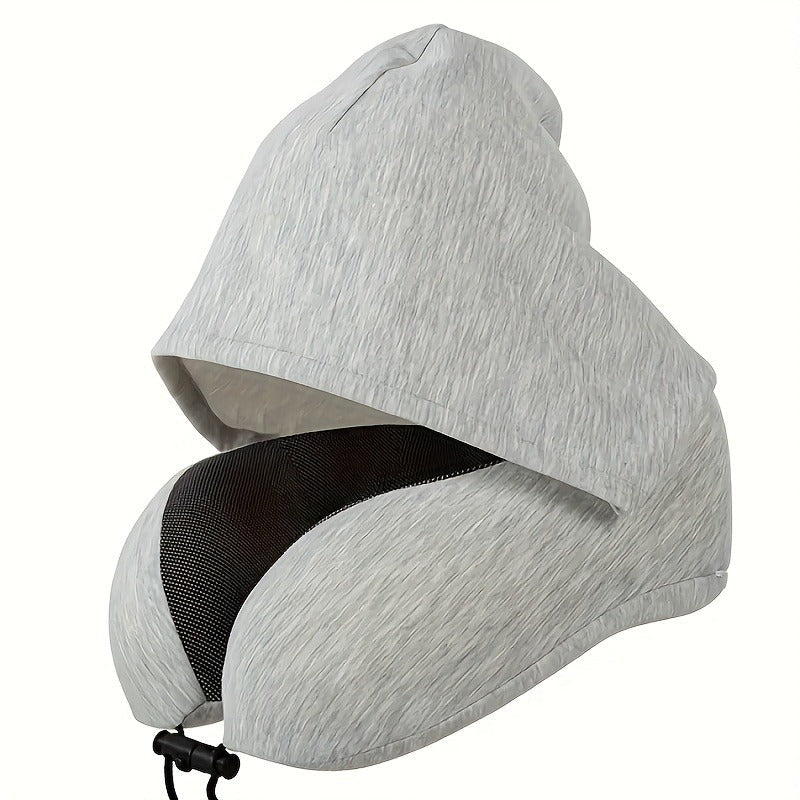 COZYCURVE – U-Shaped Hooded Pillow for Relaxing Comfort